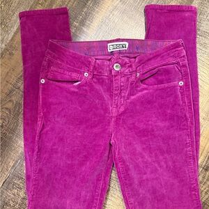 Roxy Magenta Corduroy Skinny Jeans